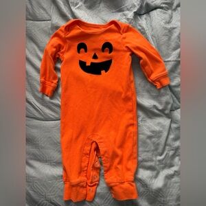 Orange Pumpkin and Candy Corn Kids One Pieces